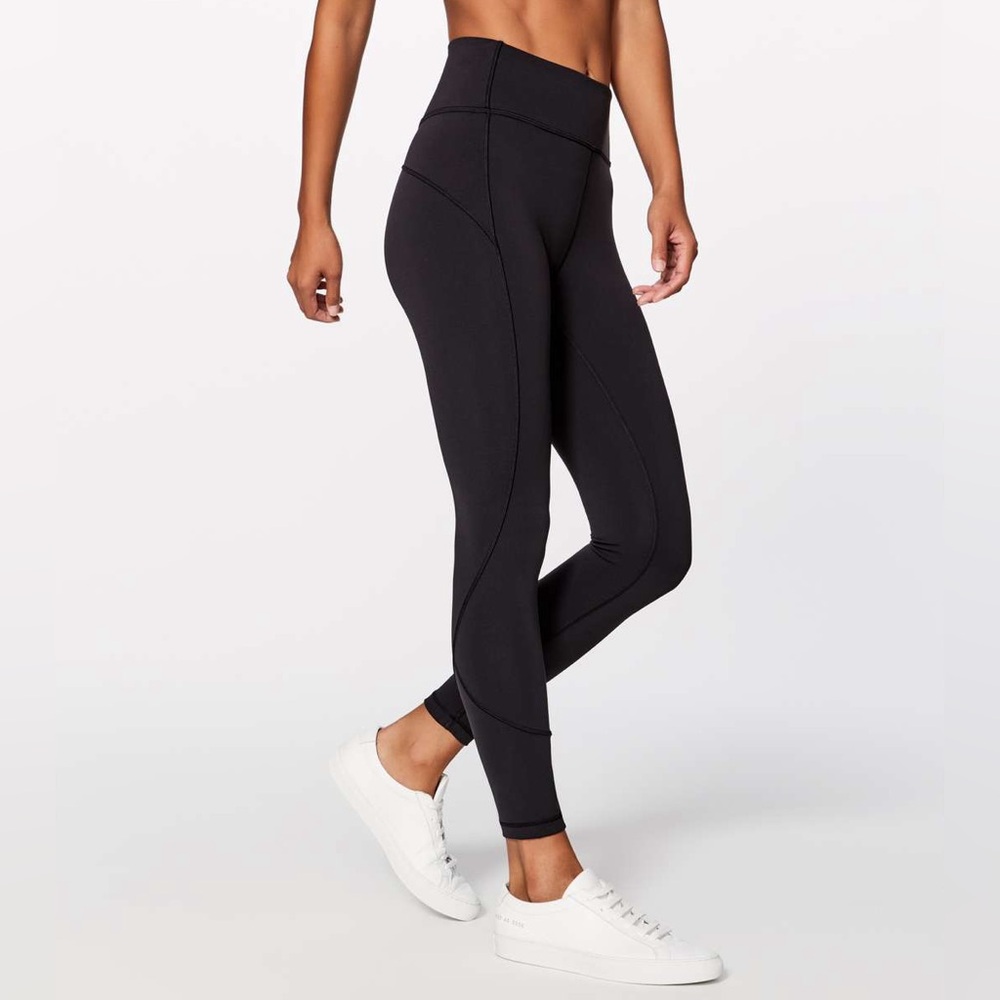 LULULEMON In Movement 7/8 Tight Black Leggings Size 4